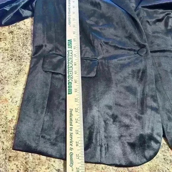 Roaman’s Women’s Black Polyester Blazer With Pockets And 1 Button 18w - Picture 14 of 16